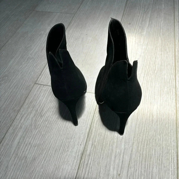 Kendall & Kylie Madison Stiletto Boots Booties Suede pointed Black 7 - Picture 3 of 12